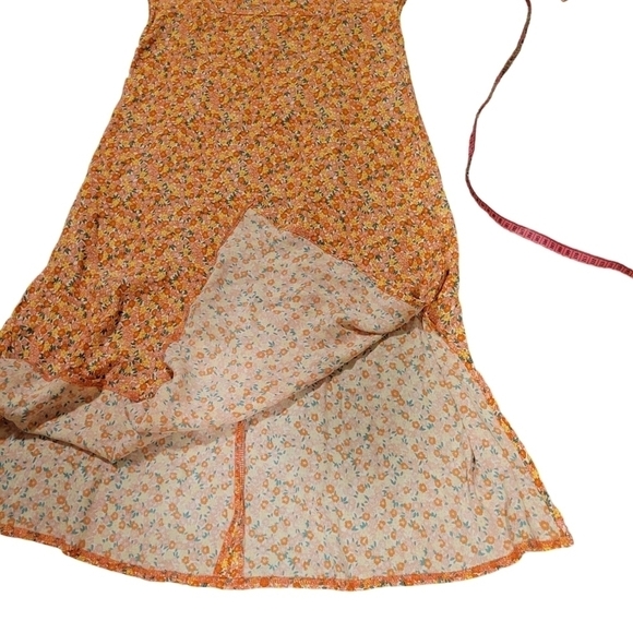 Faithful the Brand Jean Marie Midi Dress Ditsy Floral Women's Size 4 Cottagecore - Picture 11 of 12